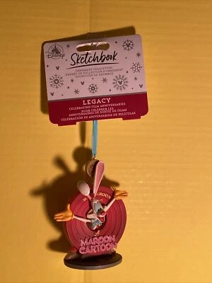 2023 Disney Parks Roger Rabbit A Granate Dibujos Animados 35º Cuaderno de Bocetos Ornamento Nuevo con Etiquetas Foto 1 de 4