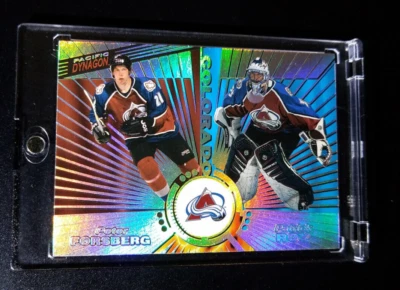1997-98 Pacific Dynagon Silver #138 Peter Forsberg/Patrick Roy HOF - Image 1 of 3