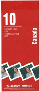 CANADA 1995 QUEEN ELIZABETH II $4.50 FOLDED BOOKLET PANE OF 10 MINT CONDITION - Picture 1 of 2