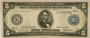 Series of 1914 Federal Reserve Note in Very Fine Condition FR# 844 - Picture 1 of 2