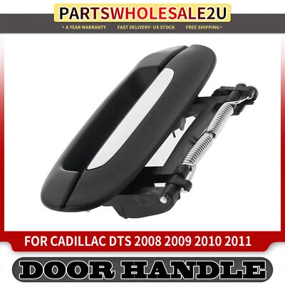 Manija de puerta exterior cromada negra delantera/trasera derecha para Cadillac DTS 2008-2011 Foto 1 de 4