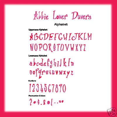 Sizzlits Abbie Lovers Dovers 35 die Alphabet #655323 Retail $172.99 SO SPECIAL! - Image 1 of 2