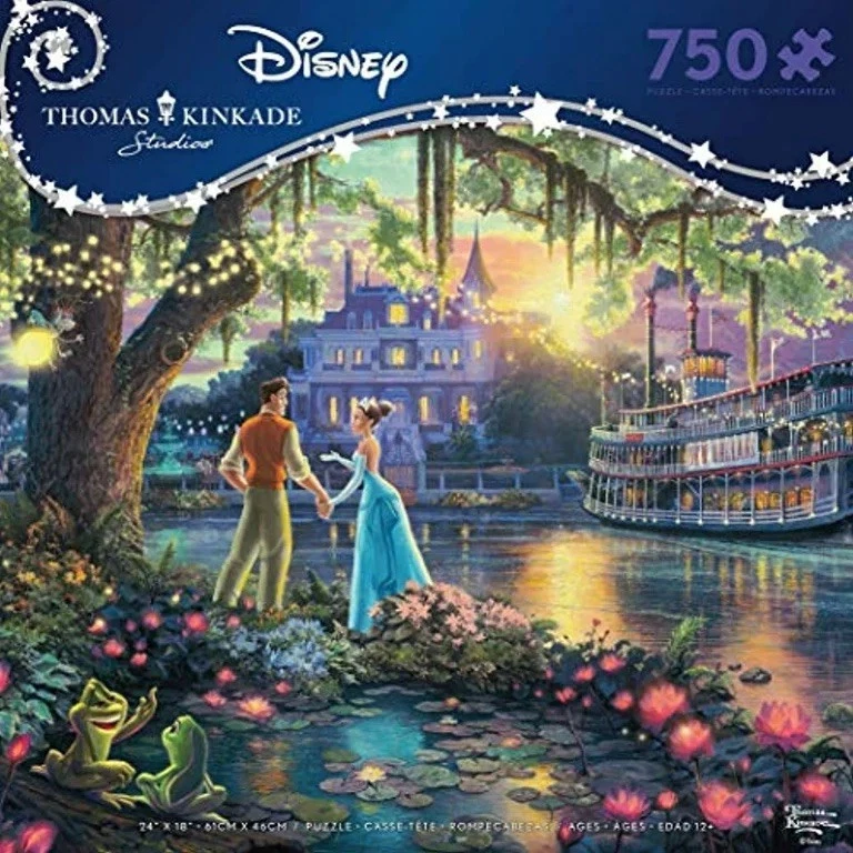 Rompecabezas Thomas Kinkade Disney La princesa y el sapo nuevo en caja Foto 1 de 1