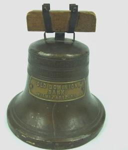antiguo ANTIGUO BANCO DOMINION MIAMI ARIZONA LIBERTY BELL ahorro personal 4" alto - Imagen 1 de 6