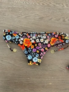 Luli Fama Bikini Swim Bottom L Havana Club Tie Side Brazilian Multicolor - Picture 1 of 3