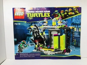Anleitung für; LEGO Teenage Mutant Ninja Turtles Mutation Chamber 79119 TMNT - Bild 1 von 3