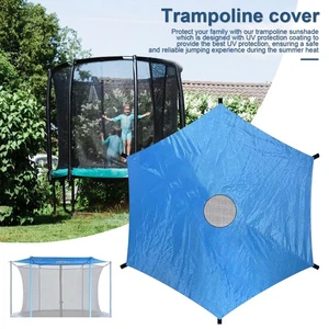 Weatherproof Trampoline Cover Canopy Sunshade with Uv Resistant Oxford Cloth - Imagen 1 de 12