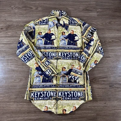 Vintage 70s Second Hand By Rose Mack Fatty Joins The Force Button Up Size M - Image 1 of 4