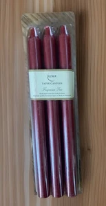 (6) Candele coniche europee Luma 12" senza profumo e gocce rosso cremisi Germania - Foto 1 di 7