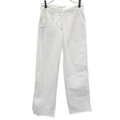 MARTIN MARGIELA Hecho en Italia Pantalón Recto 38 Blanco Mujer Foto 1 de 4