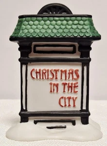 Letrero Department 56 Navidad en la Ciudad Introducido 1987 Retirado 1993 - Imagen 1 de 5