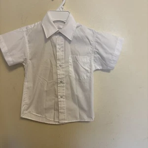 Flynn O’ Hara Uniforms Short Sleeve Oxford Shirt Boy’s 6 Years While Color - Picture 1 of 3