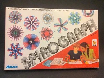 Spirograph Hasbro Kenner Edición Conmemorativa Retro Deluxe Set #01048, Arte Foto 1 de 3