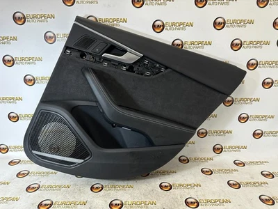2018-2021 Audi S4 B9 SEDAN RIGHT REAR Door Panel BLACK LEATHER / ALCANTARA OEM Foto 1 de 4