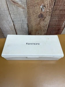 Vintage Kenmore Koffer und Zubehör normal gebunden Schlüsselloch lila Rand & 3 Einsätze - Bild 1 von 5