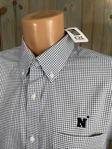 CUTTER & BUCK Long Sleeve Button Shirt Sz L NAVY NAVAL ACADEMY NWT - Picture 1 of 6