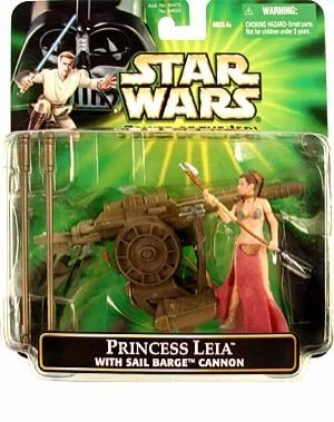 Hasbro Star Wars Potf Princess Leia With Barge Cannon Action Figure