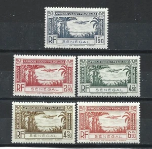 Serie Completa 5 Sellos Nuevos * Colonia Francesa SENEGAL 1940 Correo Aéreo (8938) - Imagen 1 de 1