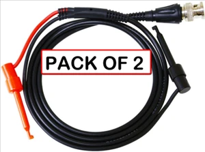 (2-PACK) BNC-to-Minigrabber-Test-Lead-Set - Picture 1 of 1