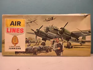 Air Lines (Frosch) 1/72 Junkers Ju88 Bomber #9801 Vintage 1964 - Bild 1 von 2