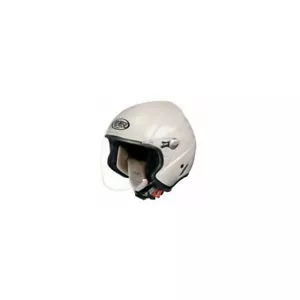 Premier Clásico Jet City Fly U8 Abierto Cubierta Moto Casco Blanco - Imagen 1 de 1