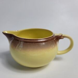 Taylor Smith & Taylor Versatile Creamer Yellow with Brown Trim 