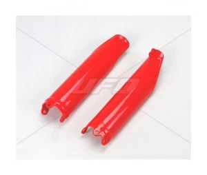 HONDA CRF 450 R-09/12 - PAR DE PROTECCIONES DE HORQUILLA UFO-ROJO- HO04640-070 - Imagen 1 de 1