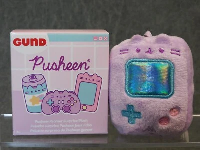 Gund NEW Pusheen PURPLE HANDHELD CONSOLE Gamer Blind Box Series 24 Plush Cat - Image 1 of 4