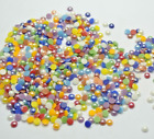1000 Mixed Color Luater AB Round Flatback Cabochon Ceramic 4mm Tiny Glass Tile