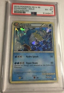 2010 Pokemon Heartgold Soulsilver PSA 6 Gyarados VERY RARE Cracked Ice Holo #4 - Bild 1 von 2