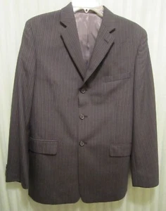 SZ 20R JOSEPH ABBOUD BOYS MENS GRAY PINSTRIPED SUIT JACKET BLAZER SPORT COAT EUC - Picture 1 of 8