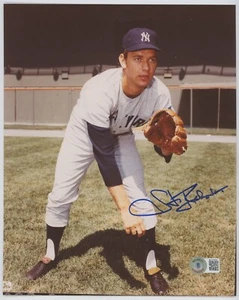 Stan Bahnsen New York Yankees 8x10 inch signed COLOR photo w Beckett BAS COA - Picture 1 of 2