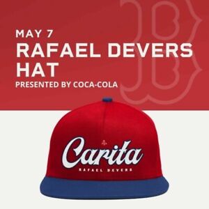 Boston Red Sox Rafael Devers Player Designed Hat Cap 5-7-2022 SGA Carita