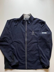 FootJoy DryJoys Jacket Mens XL Blue Full Zip Hydrolite Prestwick Country Club - Picture 1 of 12