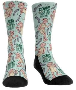 Rockem Unisex Socks Adult L/XL Harry Potter WIZARDING WORLD Dobby All Over - Picture 1 of 12