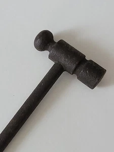 Antique Miniature Metal Mallet Hammer 4.5"L - Picture 1 of 17