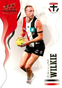Tarjeta 2021 ST KILDA SAINTS AFL Callum Wilkie Optimum - Imagen 1 de 2