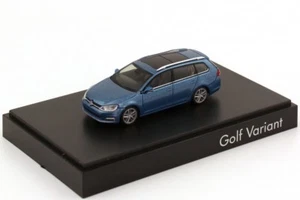 RARE VW GOLF 7 VII 5G GT HIGHLINE ESTATE VARIANT BLUE 1:87 RIETZE (DEALER MODEL) - Picture 1 of 2