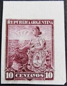 nystamps Argentina Stamp Mint Imperf Proof U24y1468