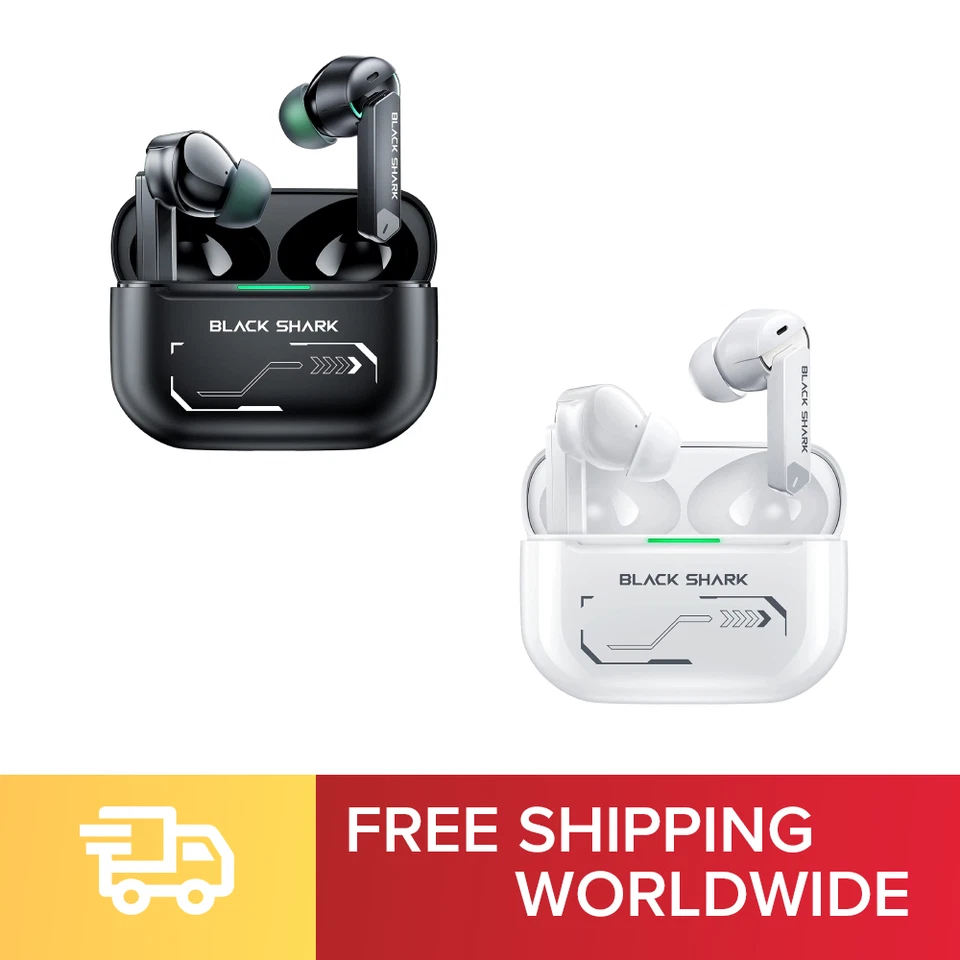 Black Shark JoyBuds Pro Low Latency Wireless Noise Cancelling Gaming Earphones - Image 1 of 1