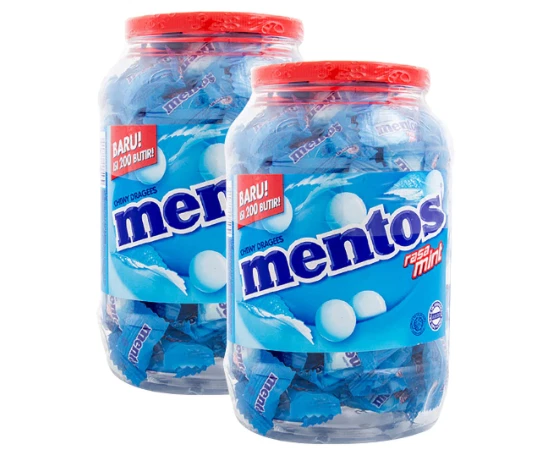 Mentos Jumbo 540g Chewy MINT Candy Party Treats Candies Chews Confectionery Jar