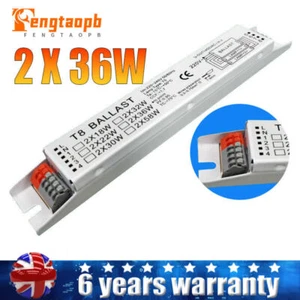 Lámpara 240V 2x36W Balastro Electrónico T8 Balastro Fluorescente Lineal para Oficina en Hogar - Imagen 1 de 14