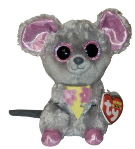 Ty Beanie Boos - SQUEAKER the Mouse (6 Inch) NEW MWMTs Plush Stuffed Animal Toy - Picture 1 of 9