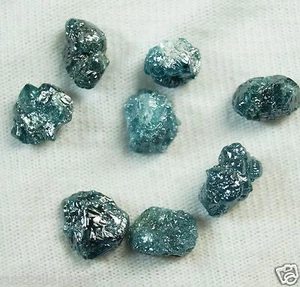 2,25 KT 3,6-4,5 MM NATÜRLICHER GRÜN BLAU UNGESCHLIFFENER ROHDIAMANT ROHDIAMAN... - Bild 1 von 3