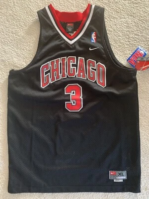 Nike NBA Chicago Bulls Jersey #3 Tyson Chandler KIDS sz XL+2 Black BNWT LE MJ  - Image 1 of 4