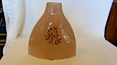 Braune ovale Keramikvase, matte Glasur vom Weltmarkt 8" hoch - Bild 1 von 4