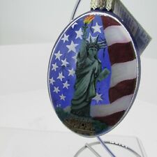 Merck's Old World Christmas Ornament Inside Art "Statue of Liberty"