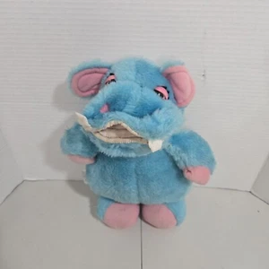 Vintage 1979 Romper Room Blue Hippopotamus Plush Stuffed Animal Super Rare - Picture 1 of 8