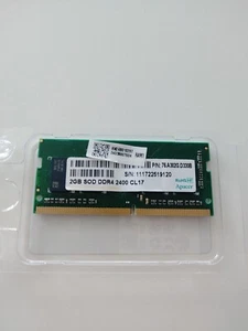 Apacer 2Gb DDR4-2400 CL17 SoDimm Memory Laptop Ram 76.A302G.D330B - Picture 1 of 3