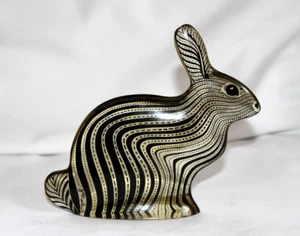 Abraham Palatnik Vintage 5.3/4" Mid Century Lucite Rabbit Sculpture signed - Picture 1 of 8